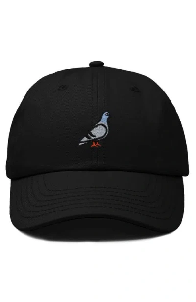 Dalix Pigeon Embroidered Everyday Hat In Black