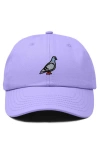 Dalix Pigeon Embroidered Everyday Hat In Lavender