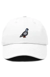 Dalix Pigeon Embroidered Everyday Hat In White