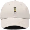 Dalix Pina Colada Embroidered Dad Cap In Neutral