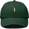 Dalix Pina Colada Embroidered Dad Cap In Green