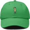 Dalix Pina Colada Embroidered Dad Cap In Green