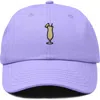 Dalix Pina Colada Embroidered Dad Cap In Purple