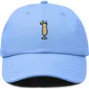 Dalix Pina Colada Embroidered Dad Cap In Blue