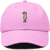 Dalix Pina Colada Embroidered Dad Cap In Purple