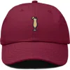 Dalix Pina Colada Embroidered Dad Cap In Red