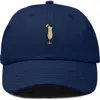 Dalix Pina Colada Embroidered Dad Cap In Navy Blue