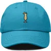 Dalix Pina Colada Embroidered Dad Cap In Blue