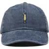 Dalix Pina Colada Embroidered Dad Cap In Gray