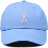 Dalix Pink Ribbon Dad Cap In Blue