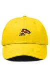 Dalix Pizza Slice Embroidered Dad Hat In Gold
