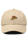 Dalix Pizza Slice Embroidered Dad Hat In Neutral