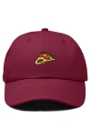 Dalix Pizza Slice Embroidered Dad Hat In Brown
