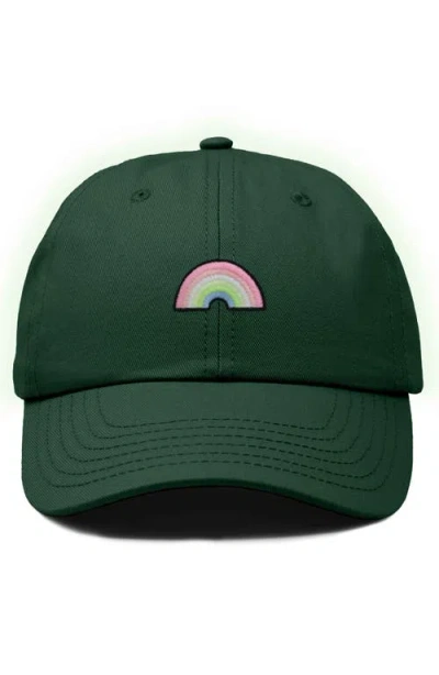 Dalix Rainbow Hat In Dark Green