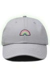 Dalix Rainbow Hat In Gray