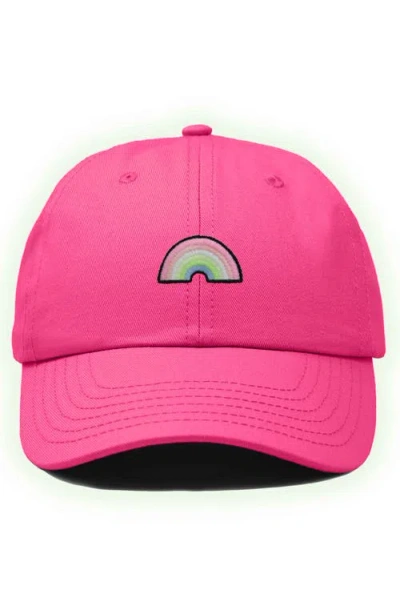 Dalix Rainbow Hat In Hot Pink