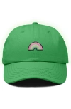 Dalix Rainbow Hat In Kelly Green