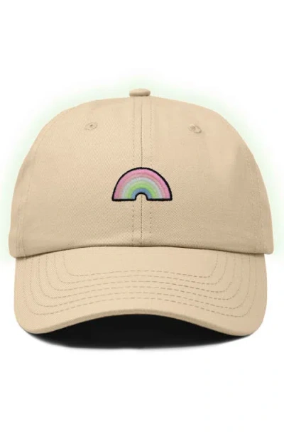 Dalix Rainbow Hat In Khaki