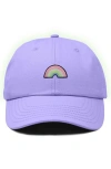 Dalix Rainbow Hat In Lavender