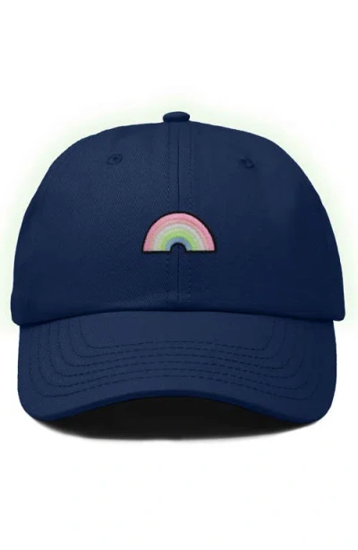 Dalix Rainbow Hat In Navy Blue