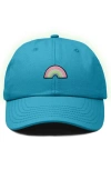 Dalix Rainbow Hat In Teal