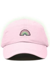 Dalix Rainbow Hat In Washed Pink