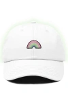 Dalix Rainbow Hat In White