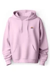 Dalix Rainbow Hoodie In Light Pink
