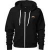 Dalix Rainbow Zip Hoodie In Black