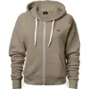Dalix Rainbow Zip Hoodie In Heather Stone