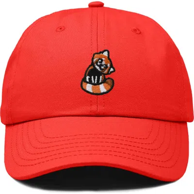 Dalix Red Panda Embroidered Dad Hat