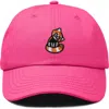 Dalix Red Panda Embroidered Dad Hat In Hot Pink