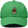 Dalix Red Panda Embroidered Dad Hat In Kelly Green