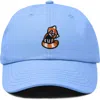 Dalix Red Panda Embroidered Dad Hat In Light Blue