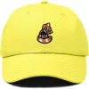 Dalix Red Panda Embroidered Dad Hat In Yellow