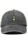 Dalix Robot Hat In Washed Black