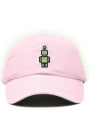 Dalix Robot Hat In Washed Pink