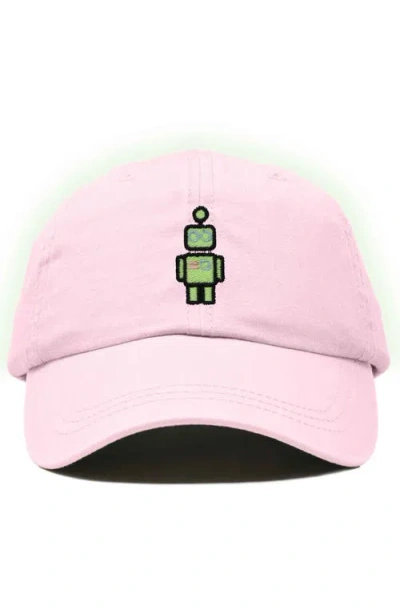 Dalix Robot Hat In Washed Pink