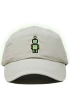 Dalix Robot Hat In Washed Stone White
