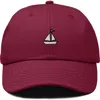 Dalix Sail Dad Cap In Burgundy