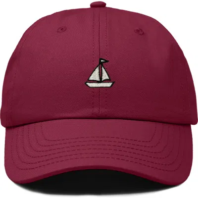 Dalix Sail Dad Cap In Burgundy
