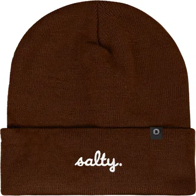 Dalix Salty Beanie Cap In Brown