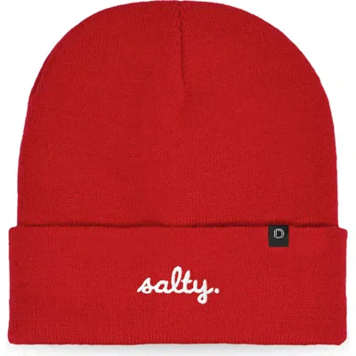 Dalix Salty Beanie Cap In Red