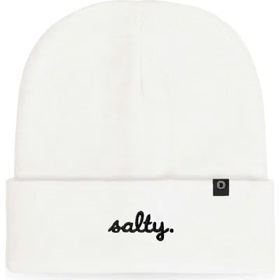 Dalix Salty Beanie Cap In White