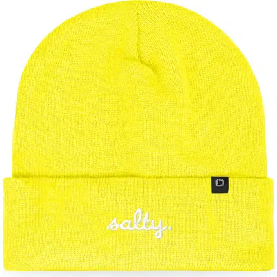 Dalix Salty Beanie Cap In Yellow