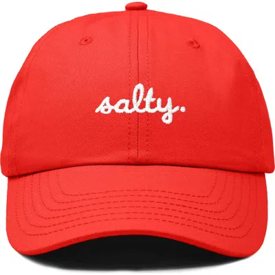 Dalix Salty Embroidered Everyday Hat In Red