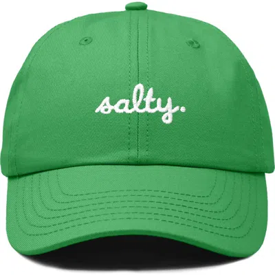 Dalix Salty Embroidered Everyday Hat In Kelly Green