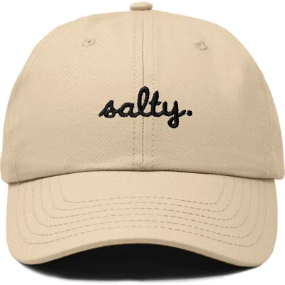 Dalix Salty Embroidered Everyday Hat In Khaki
