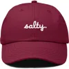 Dalix Salty Embroidered Everyday Hat In Maroon
