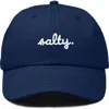 Dalix Salty Embroidered Everyday Hat In Navy Blue